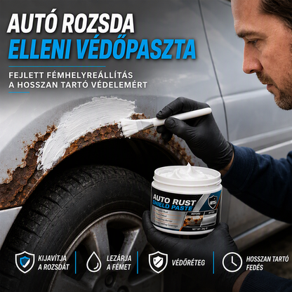 🚗Most 50% kedvezmény! Autó fémrozsdajavító paszta – Auto Rust Shield korróziógátló helyreállító krém, tartós védőréteg az autó fémfelületeihez
