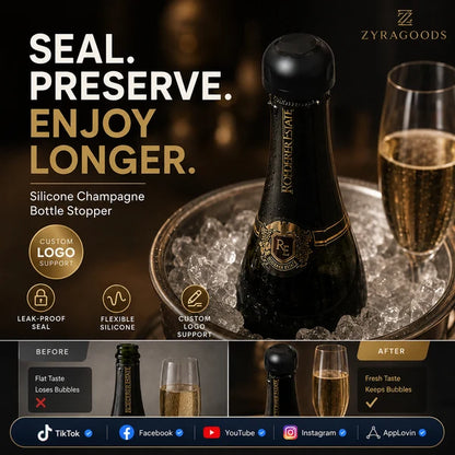 🥂Több mint 5000 darabot adtak el！！🎁Szilikonnal lezárt bor-, sör- és pezsgődugók