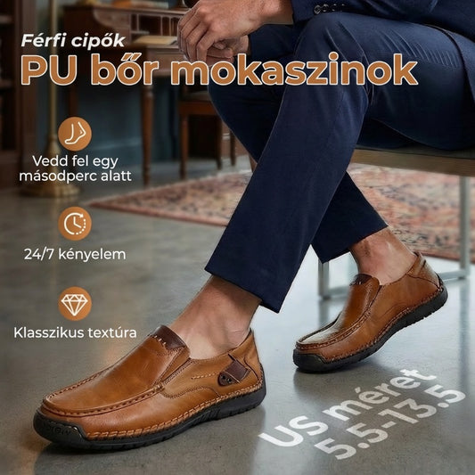 🔥Légáteresztő borjúbőr🔥Klasszikus kényelmes bőrcipő férfiaknak