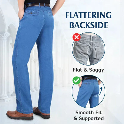 ✨👖 2026 Férfi egyenes fazonú, magas derekú farmer