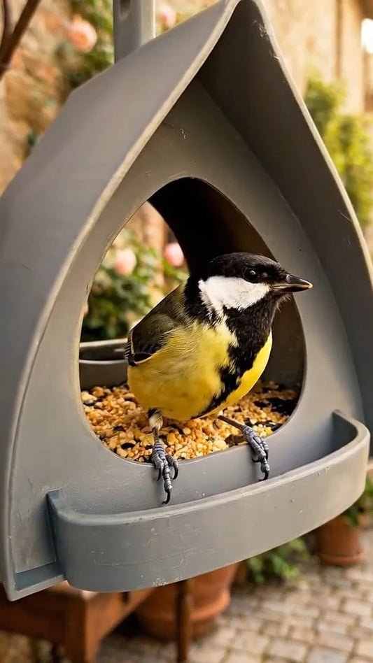 🦜Fedett függő madáretető