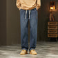 【M-4XL】👖Férfi laza, egyenes fazonú farmernadrág – Kényelmes és kényelmes
