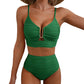 🔥 S-2XL 🌞 Női Push Up Magas Derekú Bikini 🌊👙