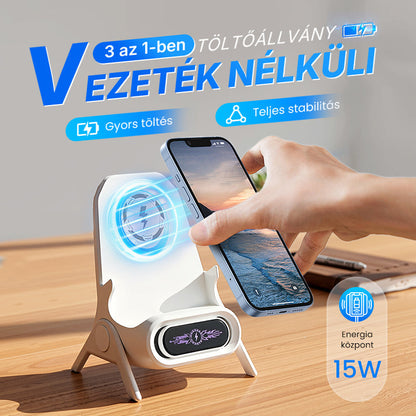 😍Korlátozott akció 📱 Többfunkciós vezeték nélküli gyors töltő telefonállvány