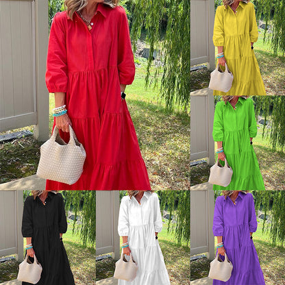 【S-4XL】🌸Hosszú ujjú laza ruha