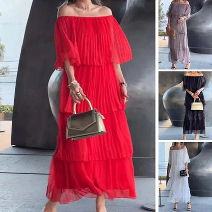 【M-3XL】👗Laza, kényelmes és áramló prémium réteges ruhák