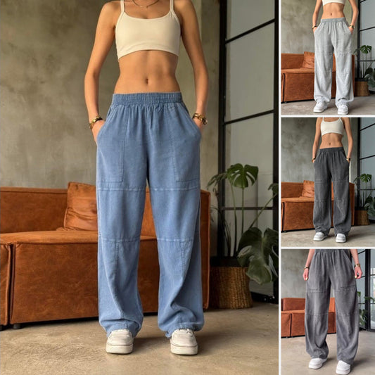 【S-3XL】👖Női laza, rugalmas derékú alkalmi nadrág