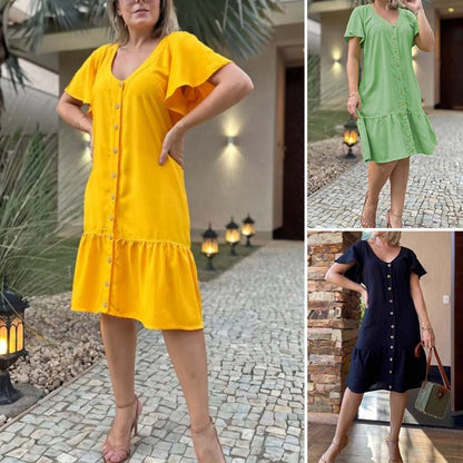 【S-2XL】💖Friss egyszínű ruhák