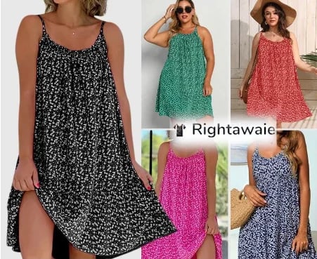 【S-3XL】🌸Pöttyös halter ruha