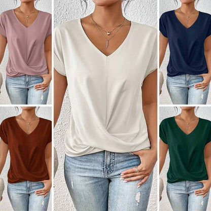 【S-2XL】👚Elegáns V-nyakú póló