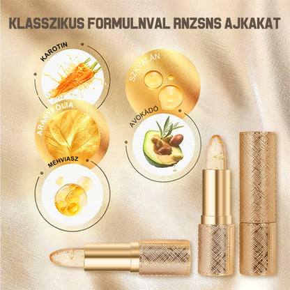 ✨A természetes ragyogás titka💄 Luxus rúzs arany és ezüst csillámokkal