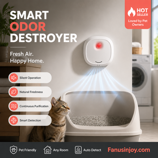 🌬️ Intelligens, falra szerelhető szagtalanító készülék háziállatok számáral🐱