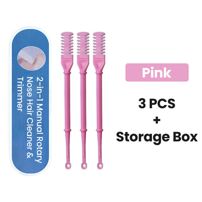 💝Специален подарък - 🥰2 в 1 ръчен ротационен уред за почистване и подстригване на косата на носа
