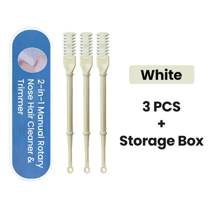 💝Специален подарък - 🥰2 в 1 ръчен ротационен уред за почистване и подстригване на косата на носа