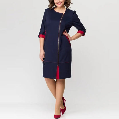 【S-4XL】💞Női high-end divat ruha oldalsó cipzárral