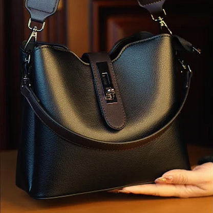 👜Retro, elegáns női válltáska 💖sokoldalúan kombinálható, luxus hatású, valódi bőrből készült táska