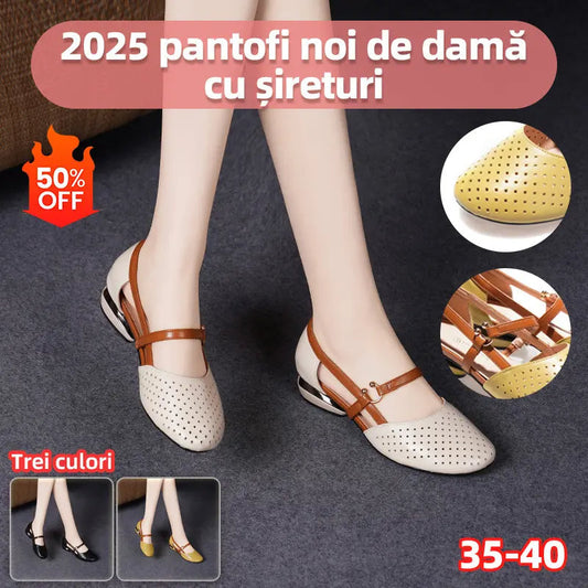【EU 35-40】👡Női zárt cipős, alacsony sarkú szandál puha talppal