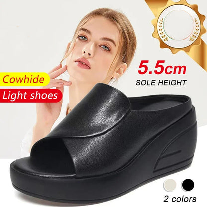 【EU 35-40】👠Szandál ferde sarokkal Emelés 5,5 CM