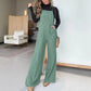 【S-2XL】👖Denim széles szárú tehén Jumpsuit