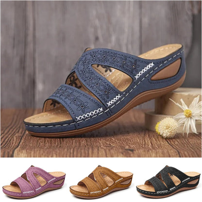 【EU 35-43】👡Női nyomtatott halszájú szandálok