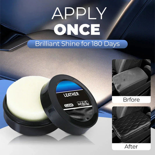 🚙Bőr tisztító és kondicionáló paszta - autó/táska/bőr polírozás