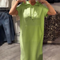 【S-3XL】👗Női rövid ujjú kapucnis ruha