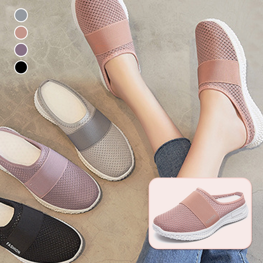 🌬️👣 Kényelmes, Légáteresztő Puha Hálós Papucs