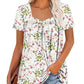 【S-3XL】🌸Női nyári rakott nyomtatott rövid ujjú nyakkendő
