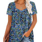 【S-3XL】🌸Női nyári rakott nyomtatott rövid ujjú nyakkendő