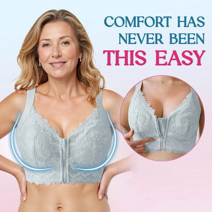 Kényelmes, csipkés melltartó, cipzárral és támasztó szerkezettel