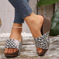 【EU 36-43】👡Női Leopard Platform Slip-On Wedge szandálok