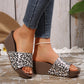 【EU 36-43】👡Női Leopard Platform Slip-On Wedge szandálok
