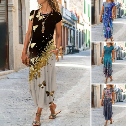 【S-4XL】✨Női hosszú póló nyomtatott ruhák