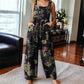 【S-3XL】🌼Női nyomtatott széles szárú Jumpsuit
