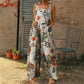 【S-3XL】🌼Női nyomtatott széles szárú Jumpsuit