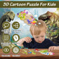🦗🧩 DIY rajzfilm 3D összerakós puzzle (25 db/készlet) 🧠✨