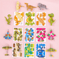 🦗🧩 DIY rajzfilm 3D összerakós puzzle (25 db/készlet) 🧠✨