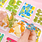 🦗🧩 DIY rajzfilm 3D összerakós puzzle (25 db/készlet) 🧠✨