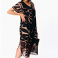 【S-5XL】❄️Chiffon nyomtatott hosszú ruha