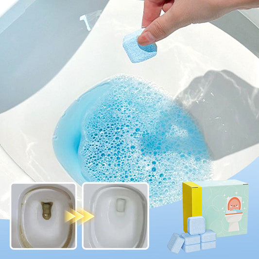 【✨Adjon új külsőt fürdőszobájának】🚽Baktériumölő és szagtalanító WC-kagyló tisztító tabletta