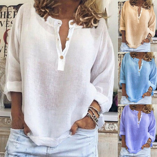 【S-2XL】🌿Női alkalmi légáteresztő hosszú ujjú ing