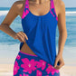 🏖️ S-3XL 🌼 Női Mintás Tankini és Rövidnadrág 2-darabos Fürdőruha Szett 🩱🌊