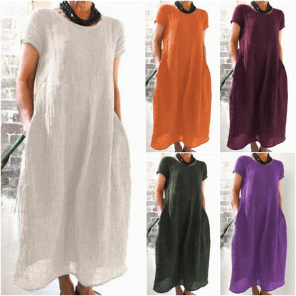 【M-4XL】🌿Pamut vászon nagy méretű hosszú szoknya