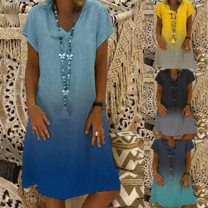 【S-3XL】👗Kötött rövid ujjú ruha