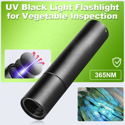 🥦UV-fekete fényű zseblámpa zöldségek ellenőrzéséhez🌈