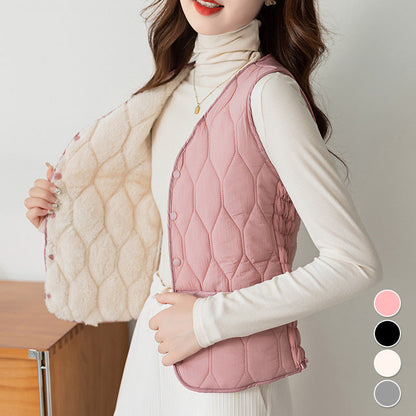 【M-4XL】🔥Meleg gyapjú női mellény