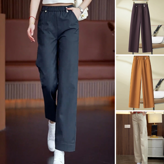 【S-XL】👖Női alkalmi, laza, egyenes nadrág