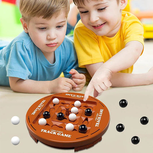 🧠 Oktató Pálya Logikai Társasjáték (16 sakkfigurával együtt) ♟️🧩