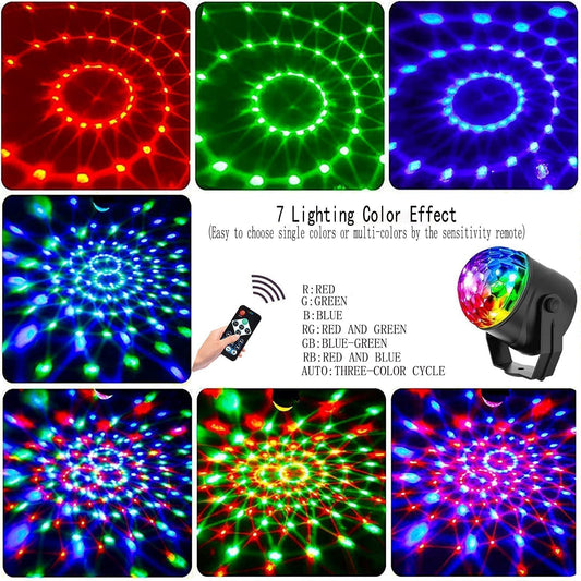 🔥2025 Új 🤩Colour Rotating Magic Disco Ball Fények🎉