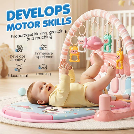 🎵3 az 1-ben babazenei zongora játékszőnyeg